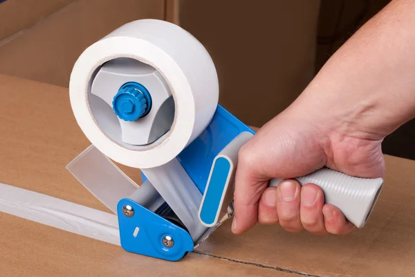Verpakking tape dispenser — Stockfoto