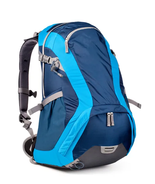 Голубой рюкзак — стоковое фото