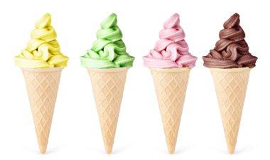 ice cream with cone clipart