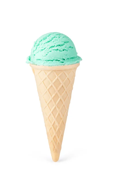 Ice cream with cone — Stock Photo, Image