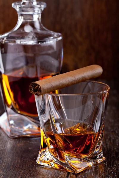 Glas whisky met whiskey. — Stockfoto