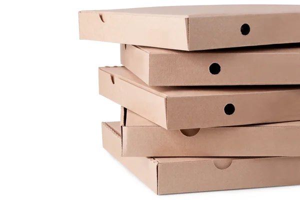 Caixas de pizza de papelão — Fotografia de Stock
