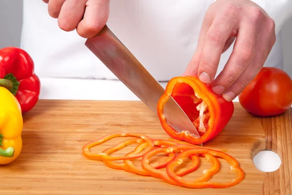 Salad preparation — Stock Photo, Image