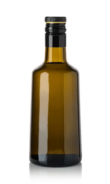 Olijfolie Fles Geïsoleerd Witte Achtergrond — Stockfoto