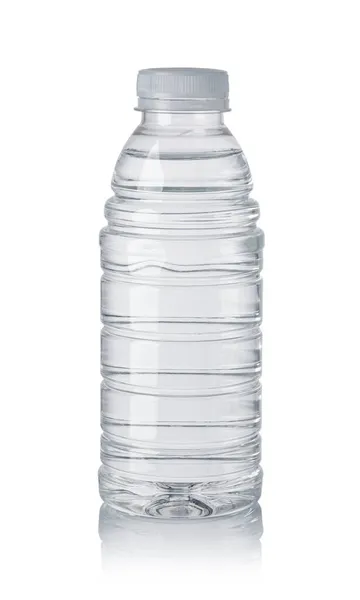 Botella Plástico Agua Aislada Sobre Fondo Blanco —  Fotos de Stock