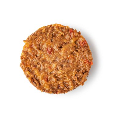 Beyaz arka plan üzerinde izole kedi maması