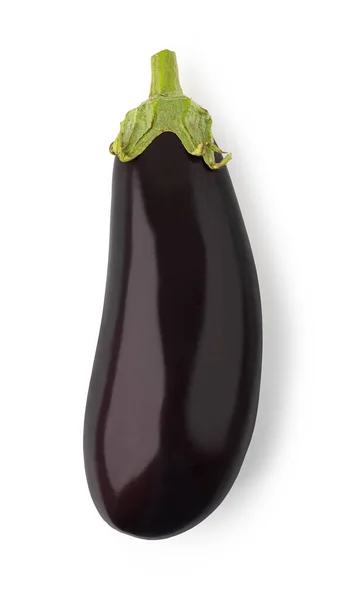 Aubergine Isolée Sur Fond Blanc — Photo