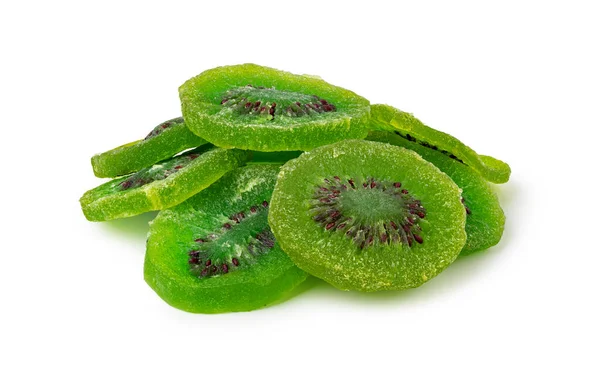 Kiwi Essiccato Isolato Sfondo Bianco — Foto Stock