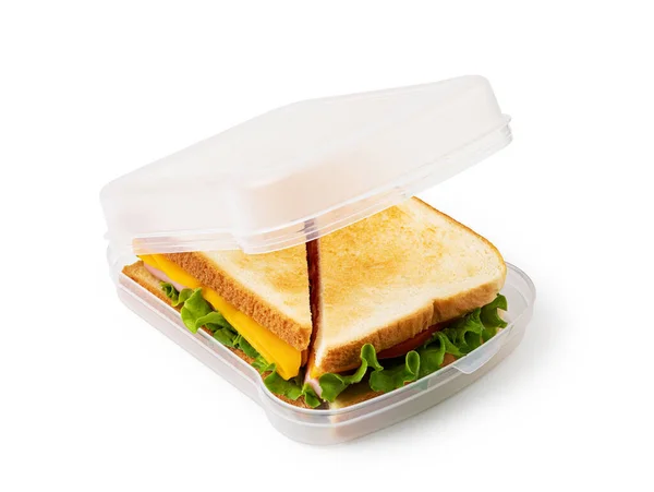 Sandwich Isolated White Background — Stock Photo, Image