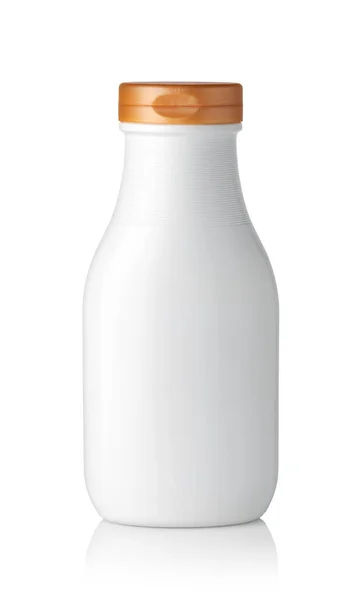 Πλαστικά Μπουκάλια Σαμπουάν Απομονώνονται Λευκό Φόντο — Φωτογραφία Αρχείου