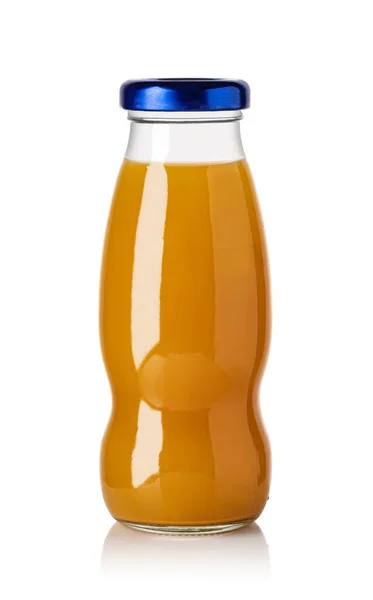 Бутылка Манго Сок Изолирован Белом Фоне — стоковое фото