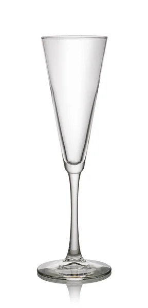 Келих Шампанського Ізольований Білому Тлі — стокове фото