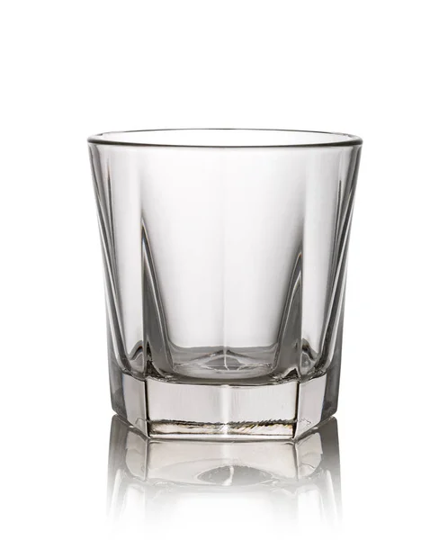 Vaso Whisky Aislado Sobre Fondo Blanco — Foto de Stock