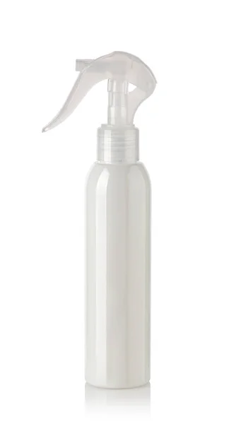 Bottiglie Spray Plastica Isolate Sfondo Bianco — Foto Stock