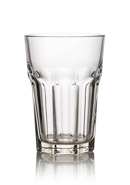 玻璃在白色背景查出的饮用水 — 图库照片