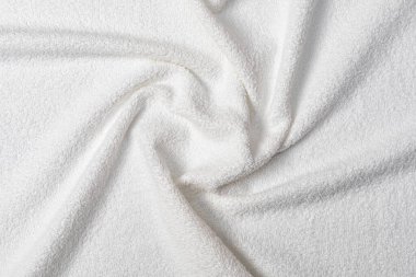 Beyaz havlu doku arka planı için