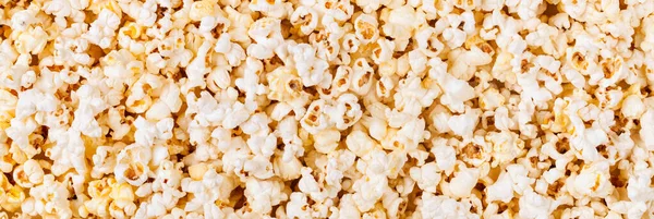 Popcorn Textury Pozadí Zavřít Fotografii — Stock fotografie