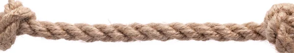 Мотузка Вузлом Ізольована Білому Тлі — стокове фото