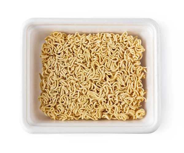 Asiático Ramen Instantánea Fideos Aislado Blanco Fondo —  Fotos de Stock