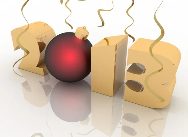 2013 år. isolerade 3d-bild — Stockfoto