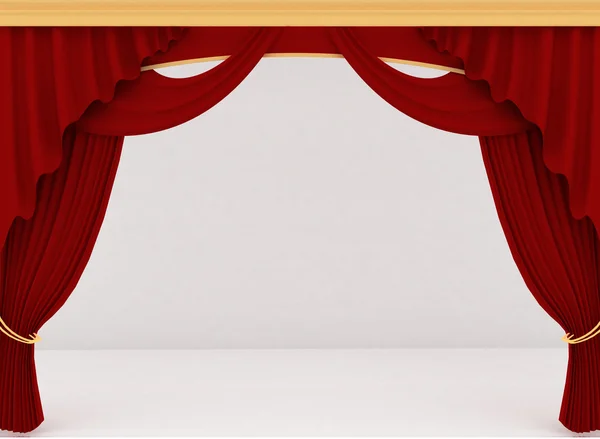 Theater curtain, — Stock Photo, Image