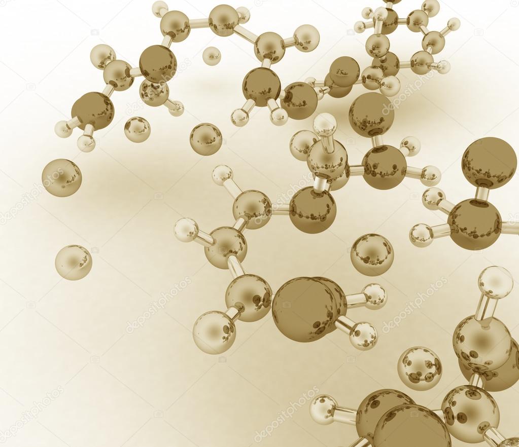 3d render of molecule background