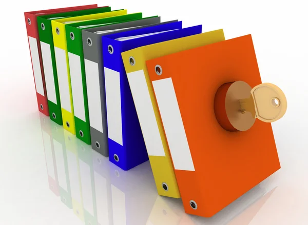 Safety of office documents and folders — Stock Photo, Image