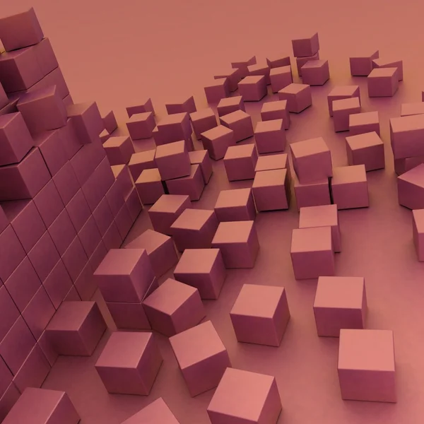 Damaged assembling of blocks — Stock Photo, Image
