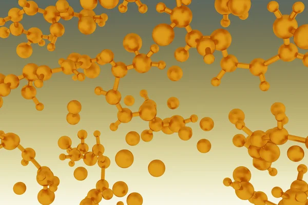 3D gör molekylen bakgrund — Stockfoto