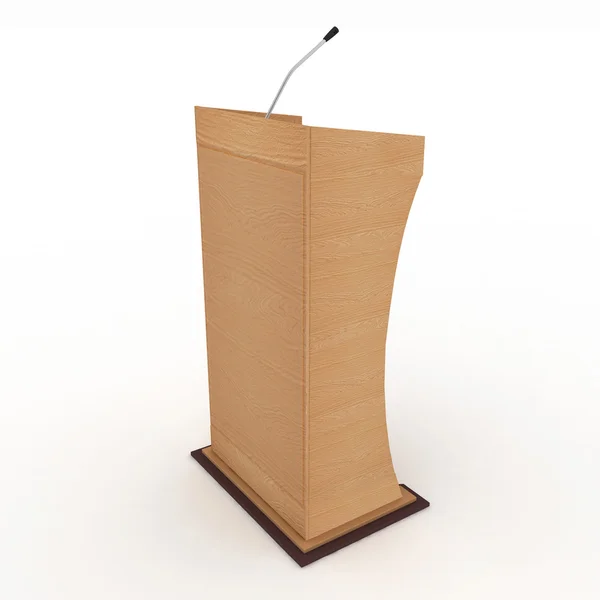 Podium für Predigten auf weißem Hintergrund — Stockfoto