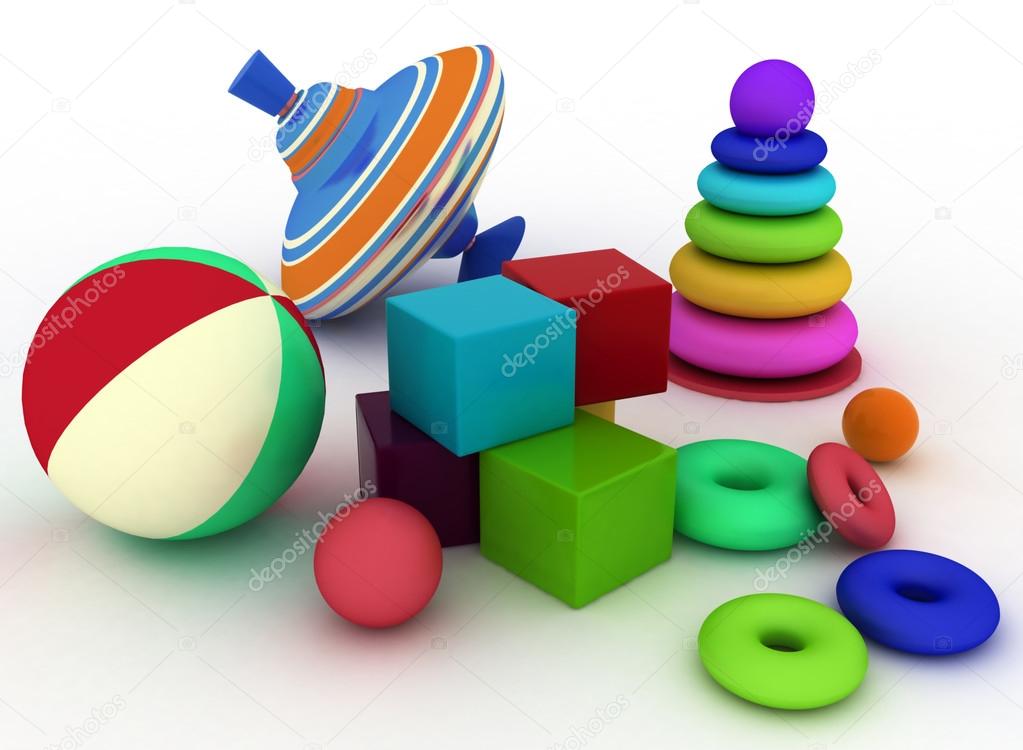 Illustration of child's toys.