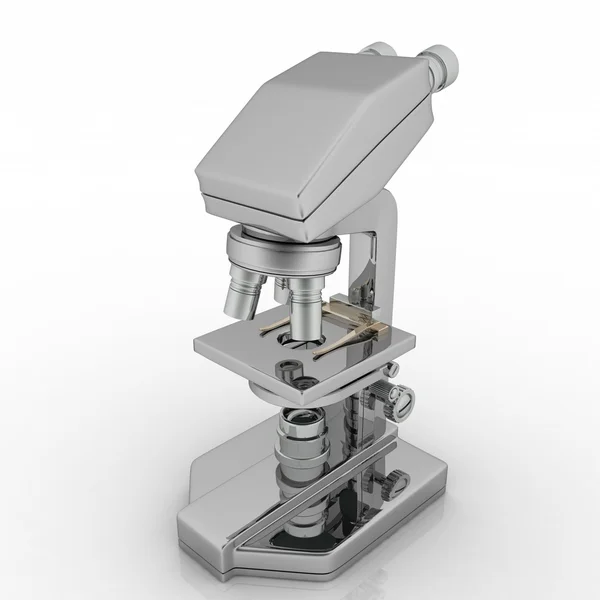 Professionele laboratorium optische Microscoop met stereo oculair — Stockfoto