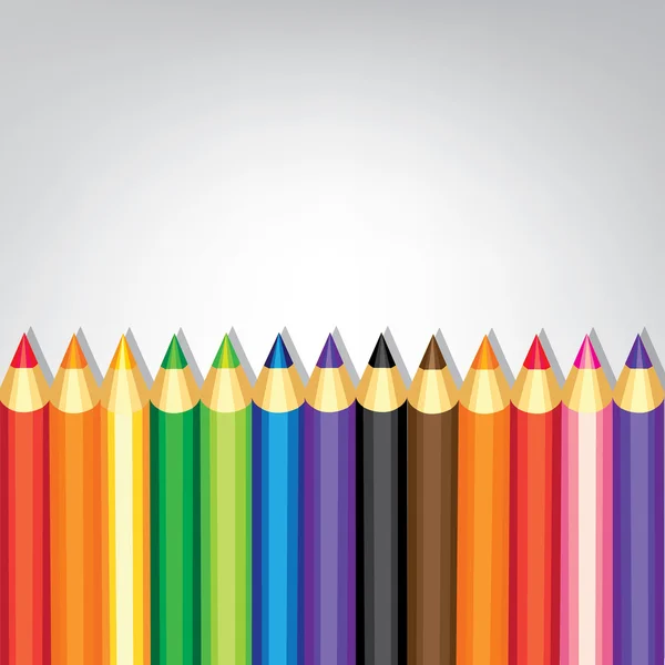 Colored pencils — Stock Vector