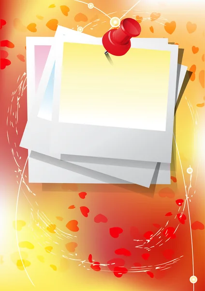 Hermosa tarjeta vectorial con corazones — Vector de stock