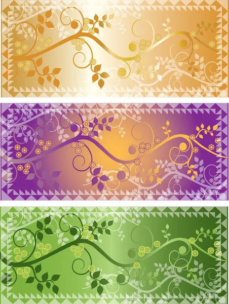 Beautiful bookmarks — Stock Vector