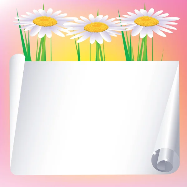 Ilustrație vectorială frumoasă cu flori — Vector de stoc