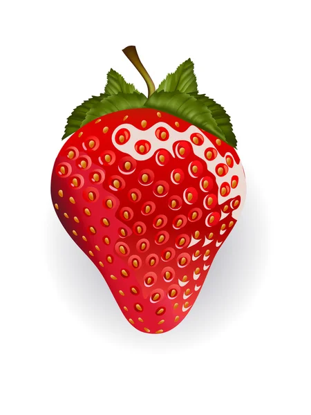 Fraise isolée — Image vectorielle