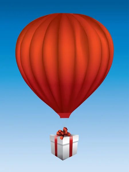 Presente de balão — Vetor de Stock
