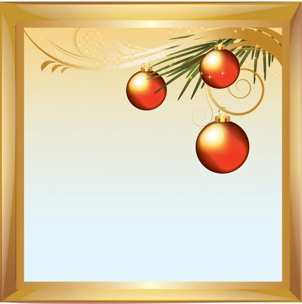 Vector christmas frame — Stock Vector