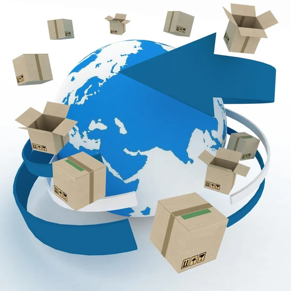 Worldwide shipping concept. — Stock Photo, Image