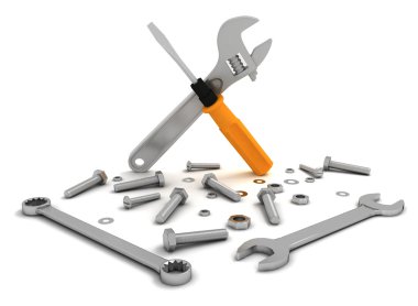 dizi araçları, somun ve civata tamir ve bakım için