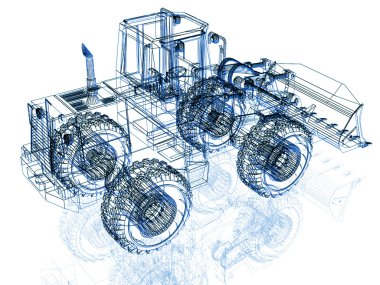 Beyaz Model buldozer