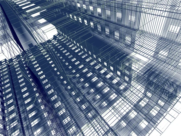 Abstrato edifício moderno — Fotografia de Stock