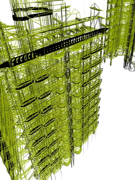 Astratto moderno architettura sfondo — Foto Stock