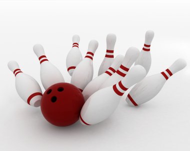 Bowling topu lobutlara çarpıyor.