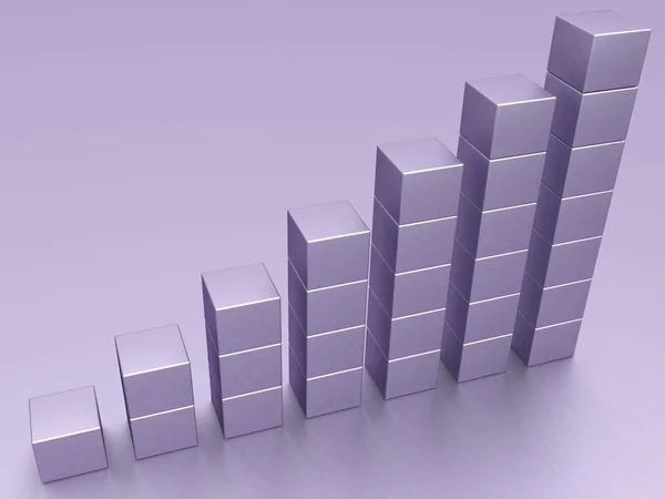 銀製の図表. — ストック写真