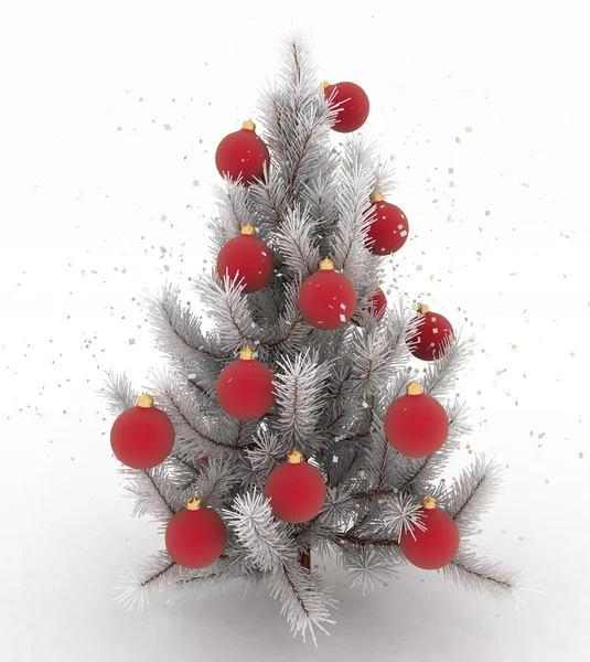 Kerstboom. 3D render beeld — Stockfoto