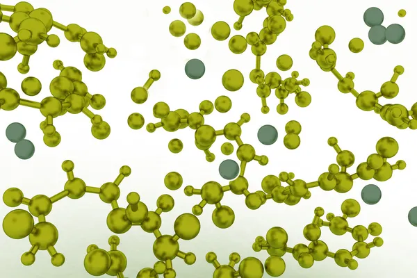 3D vykreslení pozadí molekuly — Stock fotografie