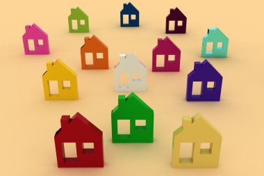 3D modeli saray sembol seti