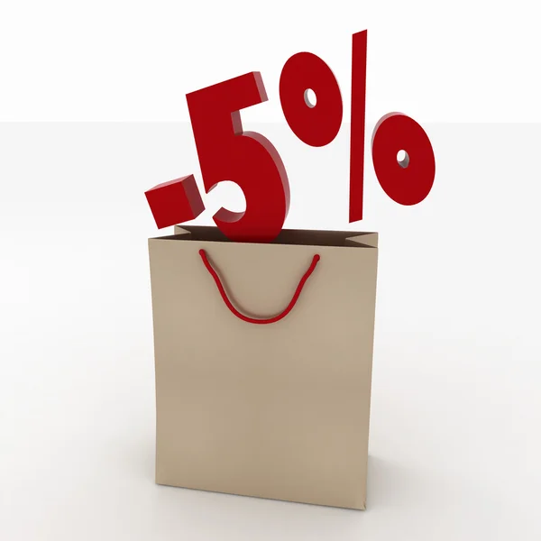 Sale concept shopping bag design over — Stock Photo, Image